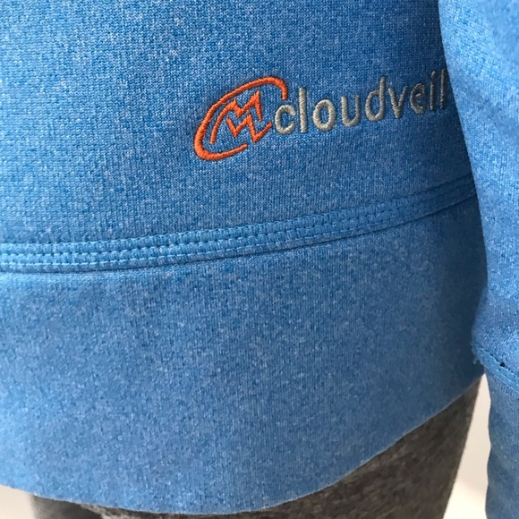 Cloudveil Hoodie Blue Medium Full Zip - Picture 6 of 8
